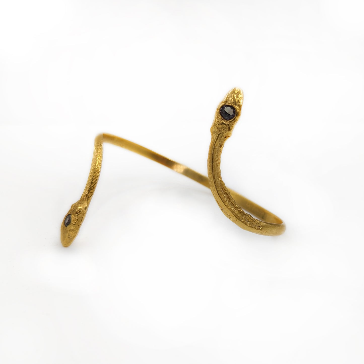 Gold Alexandrite Serpentine Cuff