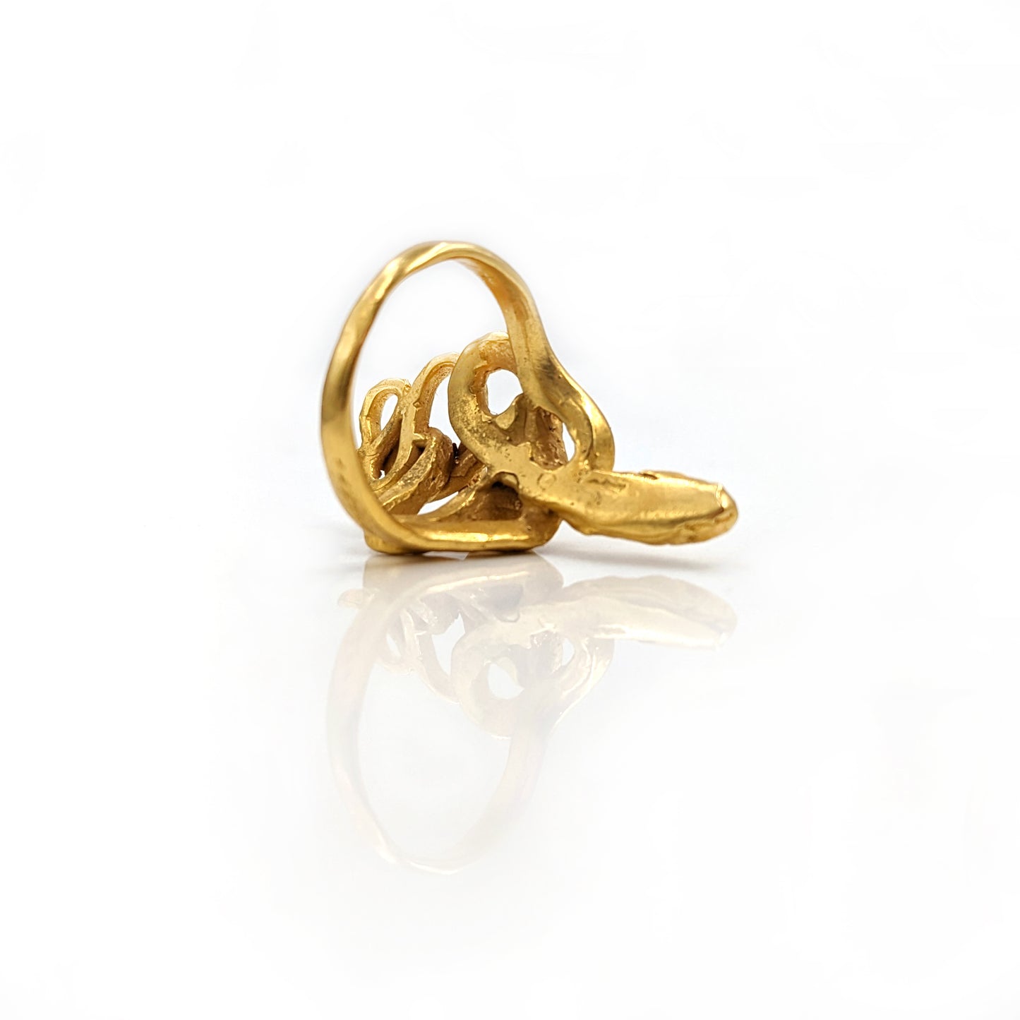 Gold Vermeil Serpentine Ring