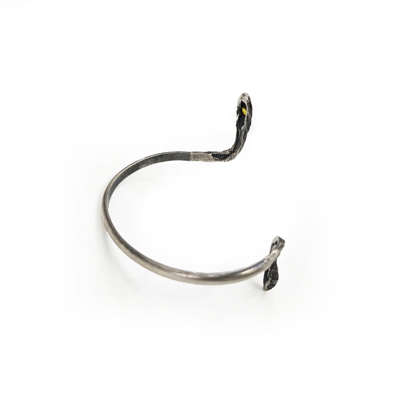 Blackened Silver Topaz Serpentine Cuff