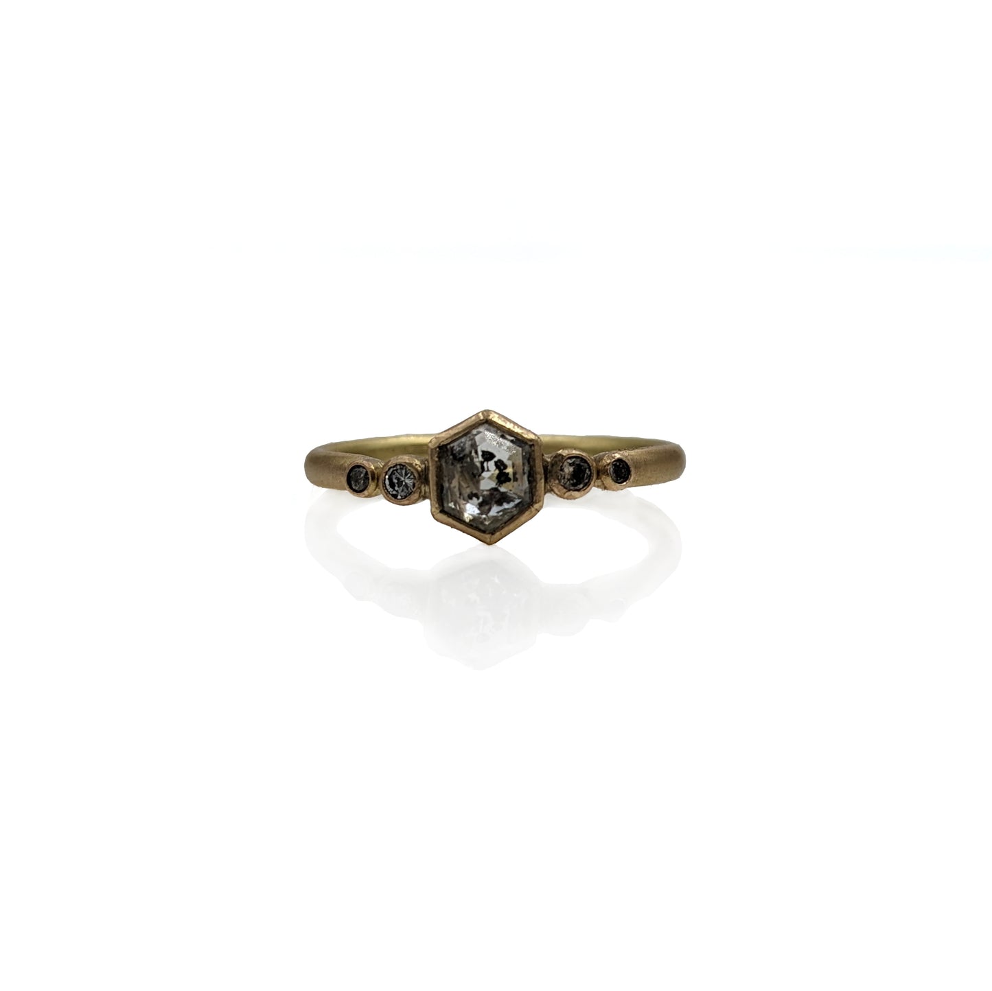 Salt & Pepper Hex Ring