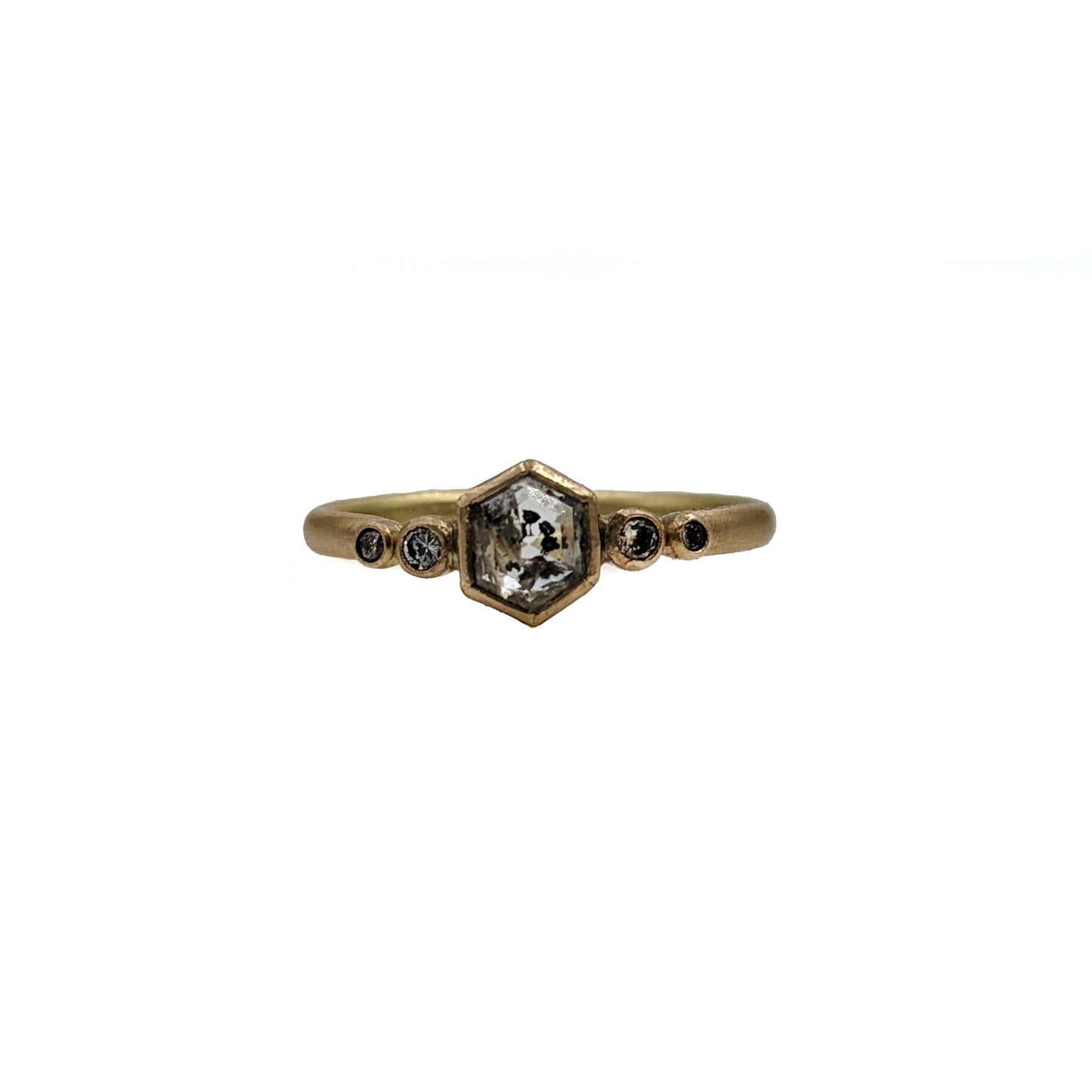 Salt & Pepper Hex Ring