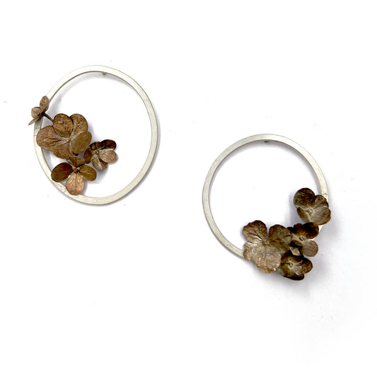 Medium Framed Hydrangea Earrings