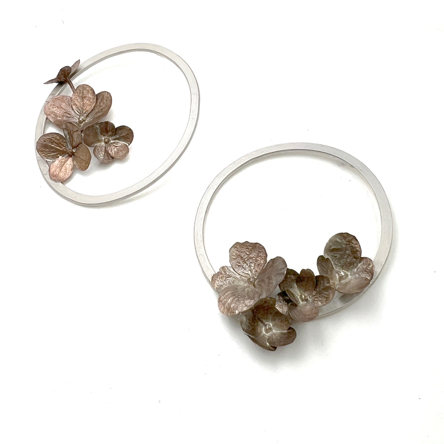 Medium Framed Hydrangea Earrings