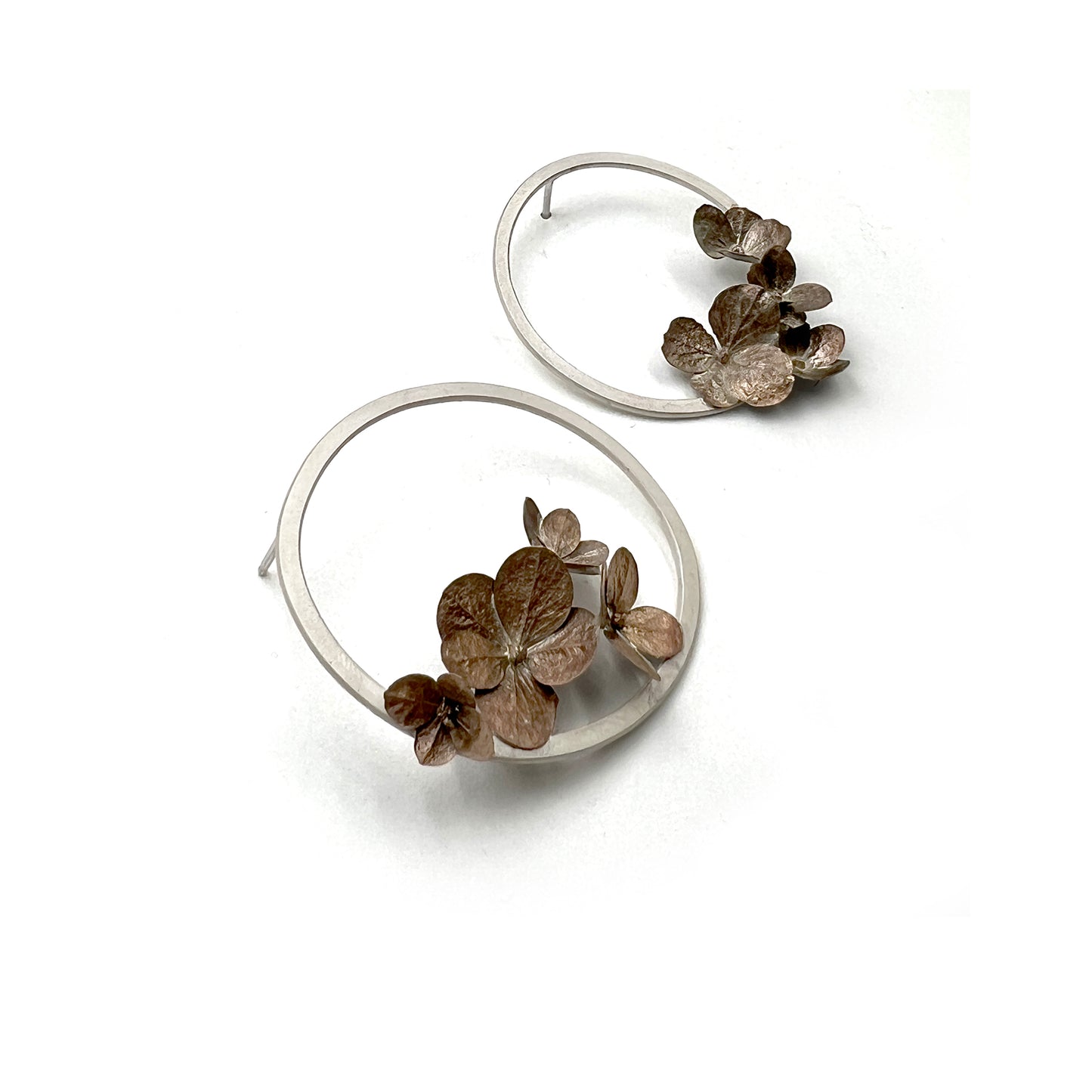 Medium Framed Hydrangea Earrings