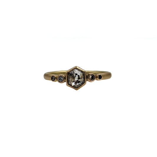 Salt & Pepper Hex Ring