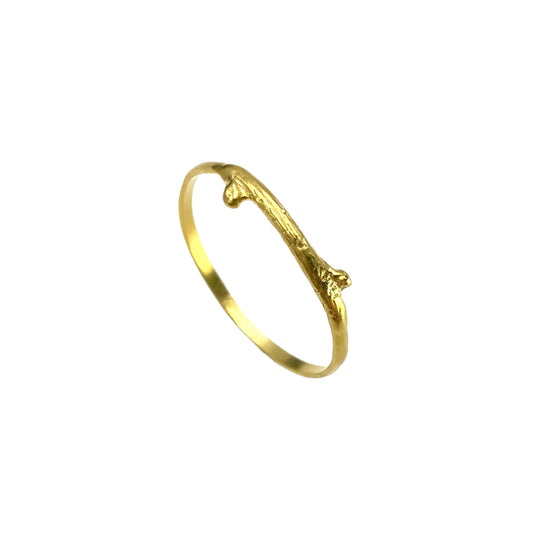 Gold Twig Ring